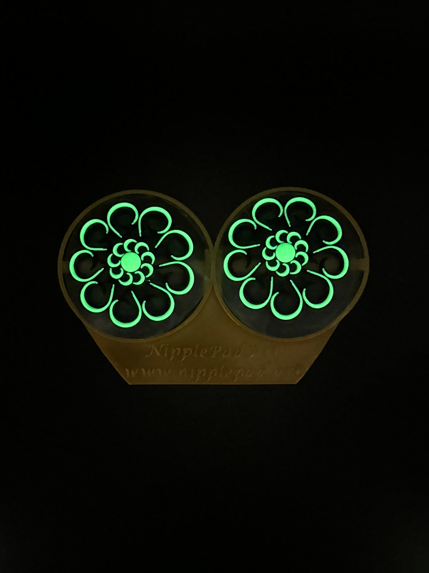 Mit Blumenmuster - neongrün