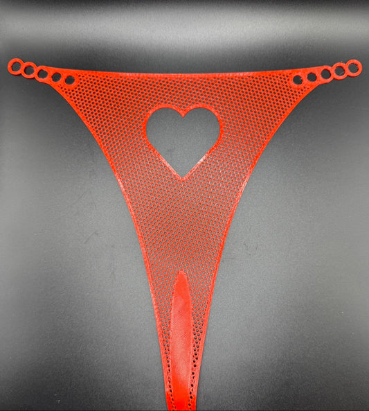 Mittelstück mit Herz-Design für modularen Tanga